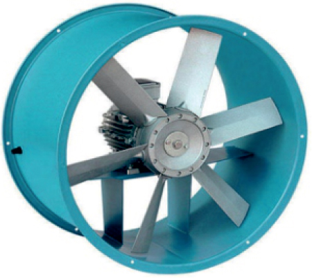 Axial flow fan for industrial air ventilation