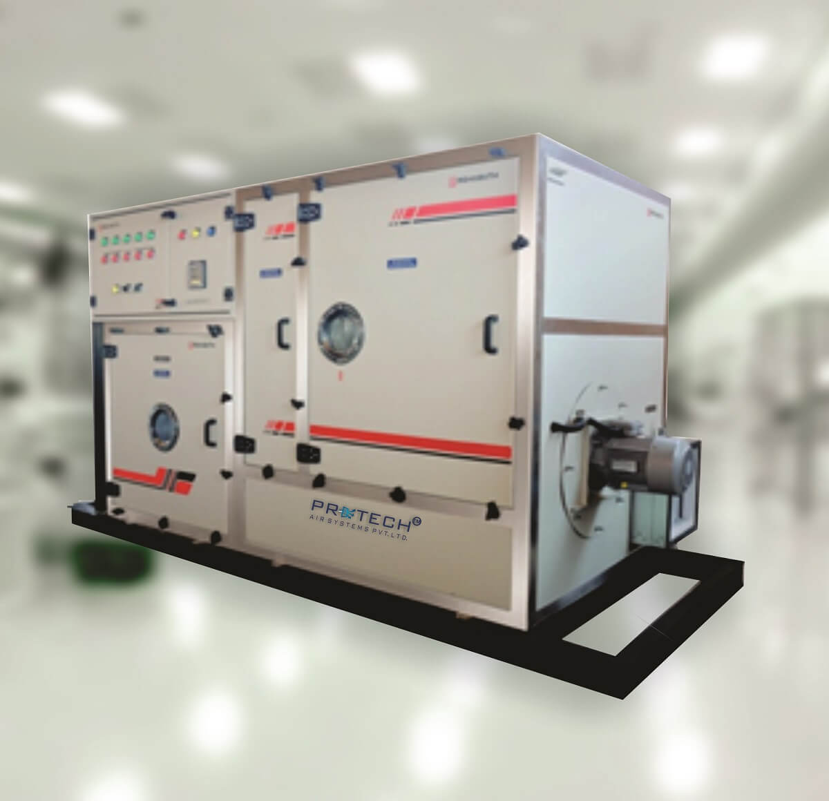 Industrial dehumidifier for humidity control in cleanrooms