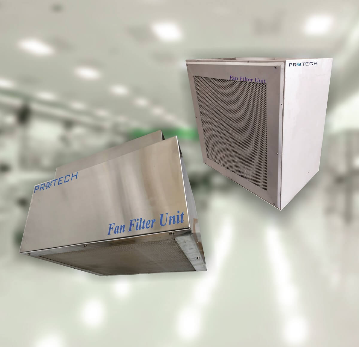 Fan filter unit for cleanroom air filtration