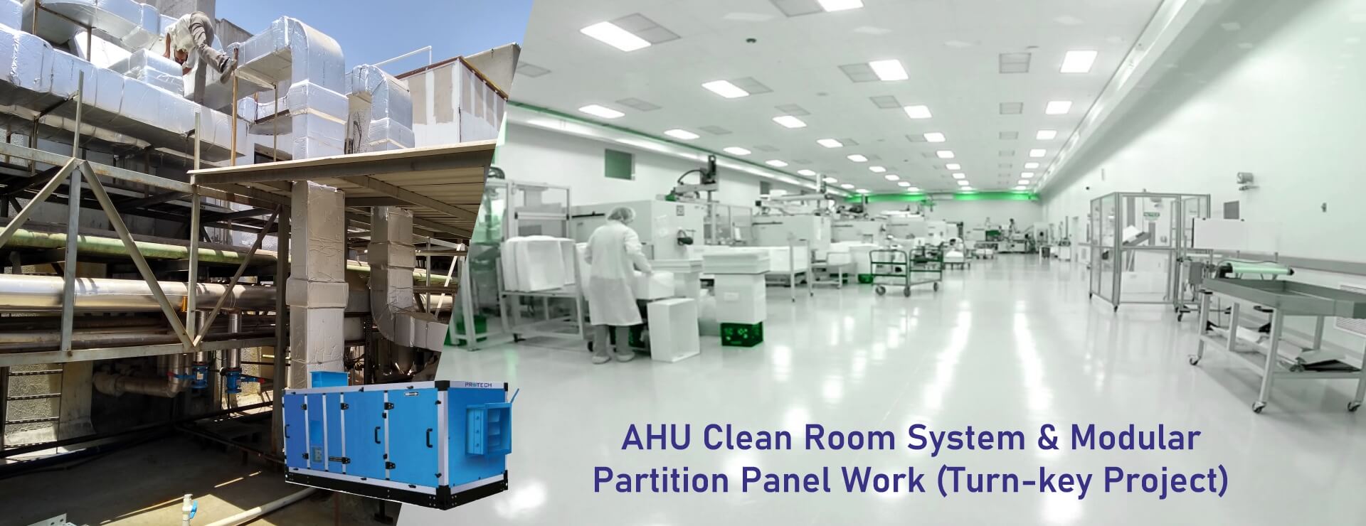 AHU Clean Room manufacture Ahmedadad, Gujarat